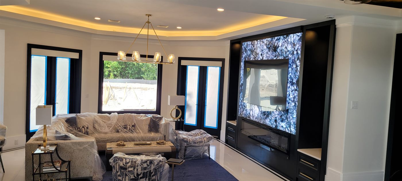 Premium interior finish and media wall project